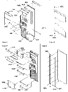 Refrigerator Door Diagram and Parts List for SRD522SW-P1184707WW  Amana Refrigerator