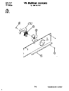 Blower Motor Diagram and Parts List for D146B  Jenn-Air Range