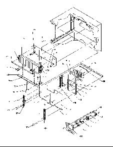 Evaporator Area Diagram and Parts List for TR22S4-P1196201WL  Amana Refrigerator
