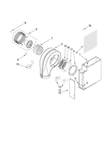 Blower Unit Parts Diagram and Parts List for JGD8130ADS21  Jenn-Air Cooktop