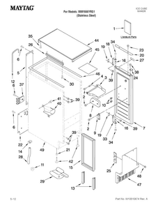 Part Location Diagram of W10282146 Whirlpool USE & CARE GUIDE