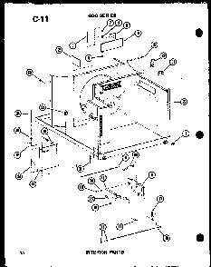 Interior Parts Diagram and Parts List for ES624-3R P67119-1R Amana Air Conditioner