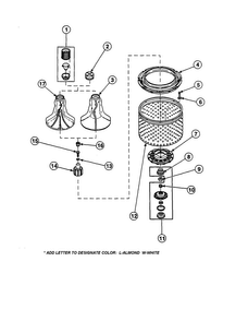 Part Location Diagram of 29220 Whirlpool NUT
