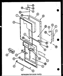 Section 4 Diagram and Parts List for BR20N-P7812526W  Amana Refrigerator