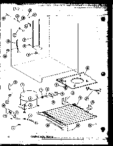 Section 2 Diagram and Parts List for ESUF16C P60345-81W Amana Freezer