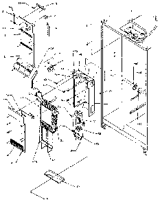 Evaporator And Air Handling Diagram and Parts List for SXD27N-P1162411W  Amana Refrigerator