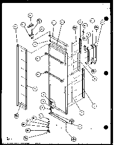 Section 11 Diagram and Parts List for SC25JP-7870114W  Amana Refrigerator