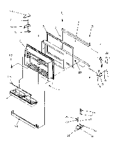 Freezer Door Diagram and Parts List for TR522SW-P1182701WW  Amana Refrigerator