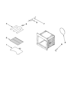 Internal Oven Parts Diagram and Parts List for MEW5627DDW17  Maytag Wall Oven