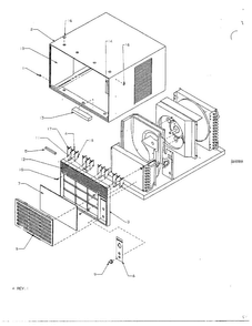 Air Conditioner Diagram and Parts List for 5786  Amana Air Conditioner