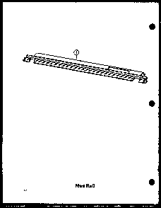 Mini Rail Diagram and Parts List for ADMIC-P8592803S  Amana Range