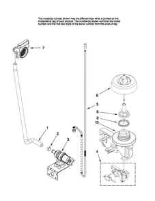 Fill And Overfill Parts Diagram and Parts List for JDB2150AWP1  Jenn-Air Dishwasher