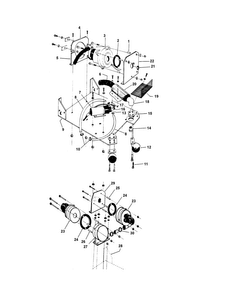 Motor Assembly Diagram and Parts List for C3007  Hoover Carpet Cleaner