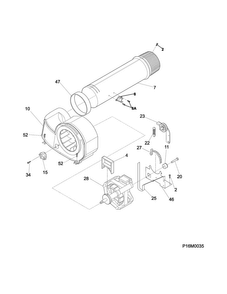 Motor/fan Diagram and Parts List for CDG4701QW0  Crosley Dryer