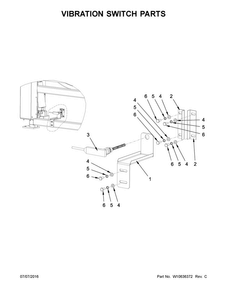Vibration Switch Parts Diagram and Parts List for MFS275PTVS  Maytag Washer