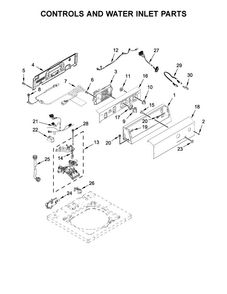 Part Location Diagram of W10461067 Whirlpool BRACKET
