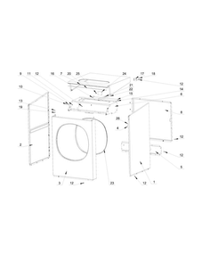 Cabinet Parts Diagram and Parts List for MXS65PNATS  Maytag Washer