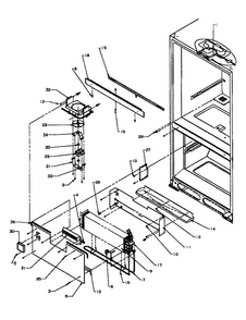 Evaporator Diagram and Parts List for BX22RE-P1161602WE  Amana Refrigerator