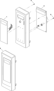 Timer And Escutcheon Diagram and Parts List for RFS511SW2A-P133022  Amana Microwave