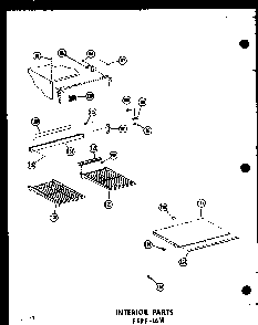 Section 3 Diagram and Parts List for ESRF-16W-AG-P60303-52WG  Amana Refrigerator