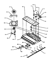 Compressor Diagram and Parts List for BP22A2W-P1161605WW  Amana Refrigerator