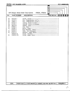 Ice Maker And Bin Page 3 Diagram and Parts List for 22752  Maytag Refrigerator