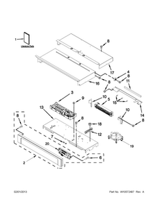 Control Panel Parts Diagram and Parts List for MEW9627AB01  Maytag Wall Oven