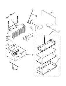 Lower Unit And Tube Parts Diagram and Parts List for JB36SSFXLA02  Jenn-Air Refrigerator