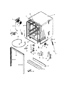 Tub Diagram and Parts List for MDB8551AWW  Maytag Dishwasher