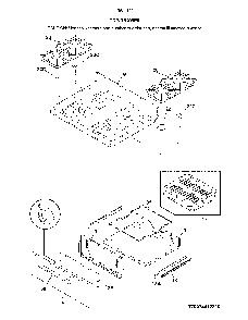 Top/Drawer Diagram and Parts List for 79074419810  Kenmore Range