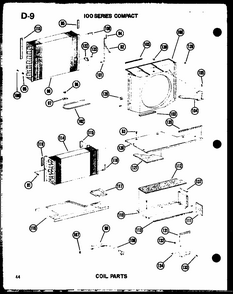Coil Parts Diagram and Parts List for 109-5PE P54975-32R Amana Air Conditioner