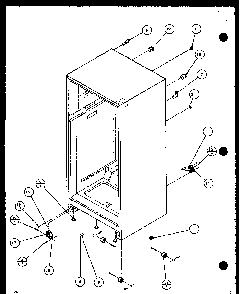 Section 4 Diagram and Parts List for TZ18Q2W-P1156103WW  Amana Refrigerator