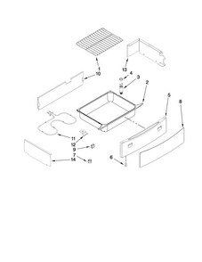 Drawer And Rack Parts Diagram and Parts List for JES8850BCB20  Jenn-Air Range