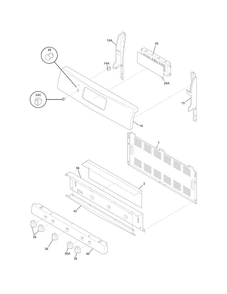 Backguard Diagram and Parts List for CRG3490LSF  Crosley Range