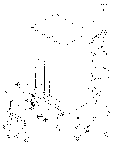 Rollers And Back Unit Diagram and Parts List for SX120J-P7870122W  Amana Refrigerator