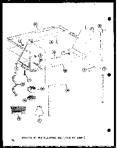 Automatic Installation Mounting Kit Diagram and Parts List for 10-2NM P54974-2R Amana Air Conditioner