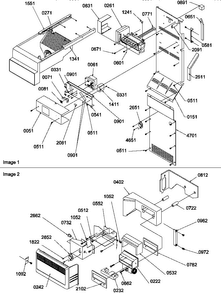 Ice Maker/control Assy Diagram and Parts List for SBDE20TPE-P1190905WE  Amana Refrigerator