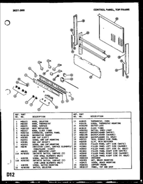 Part Location Diagram of M52D221 Whirlpool NOT AVAILABLE