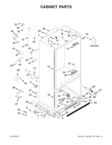 Part Location Diagram of W10704869 Whirlpool KIT-INSTAL