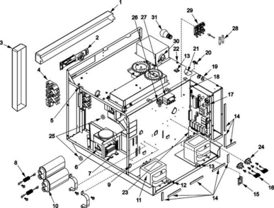 03 - Electrical Components Diagram and Parts List for RC520S2 P1332819M- Maytag Microwave