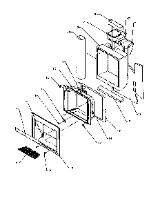 Ice And Water Cavity Diagram and Parts List for 2599CIWEA-P1170601WL  Amana Refrigerator