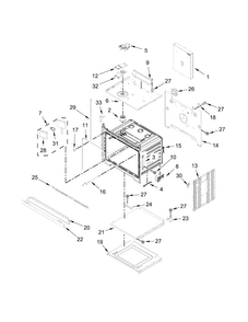 Oven Parts Diagram and Parts List for JJW2427DS01  Jenn-Air Wall Oven