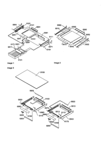 Shelving/crisper Diagram and Parts List for TS19VL-P1306302WL  Amana Refrigerator