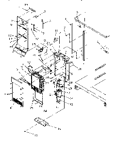 Evaporator And Air Handling Diagram and Parts List for SGD521SBL-P1197101WL  Amana Refrigerator