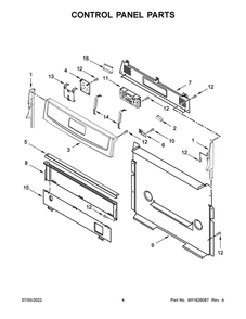 Part Location Diagram of W11620563 Whirlpool CNTRL-ELEC