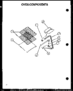 Oven Components Diagram and Parts List for LBP26AA0Y P1141115NW Amana Range