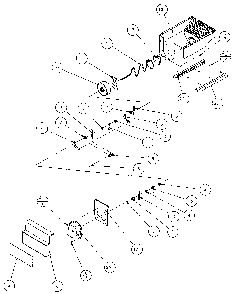 Crushed Ice Bucket Diagram and Parts List for 36798-P1152602W  Amana Refrigerator