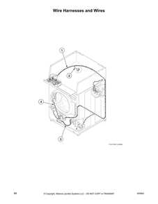 Wire Harnesses/Wires Diagram and Parts List for LFNE5BSP115TW01  Speed Queen Washer