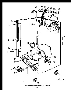 Section 5 Diagram and Parts List for DCR225-1V-OS  Caloric Dishwasher