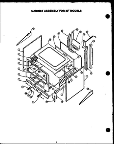 Diagram 2 Diagram and Parts List for SBK26DA  Amana Range